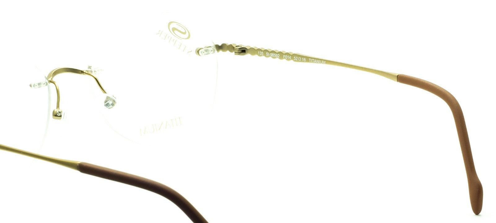 STEPPER SI-98592 F014 52mm Titanium Eyewear FRAMES RX Optical Eyeglasses Glasses