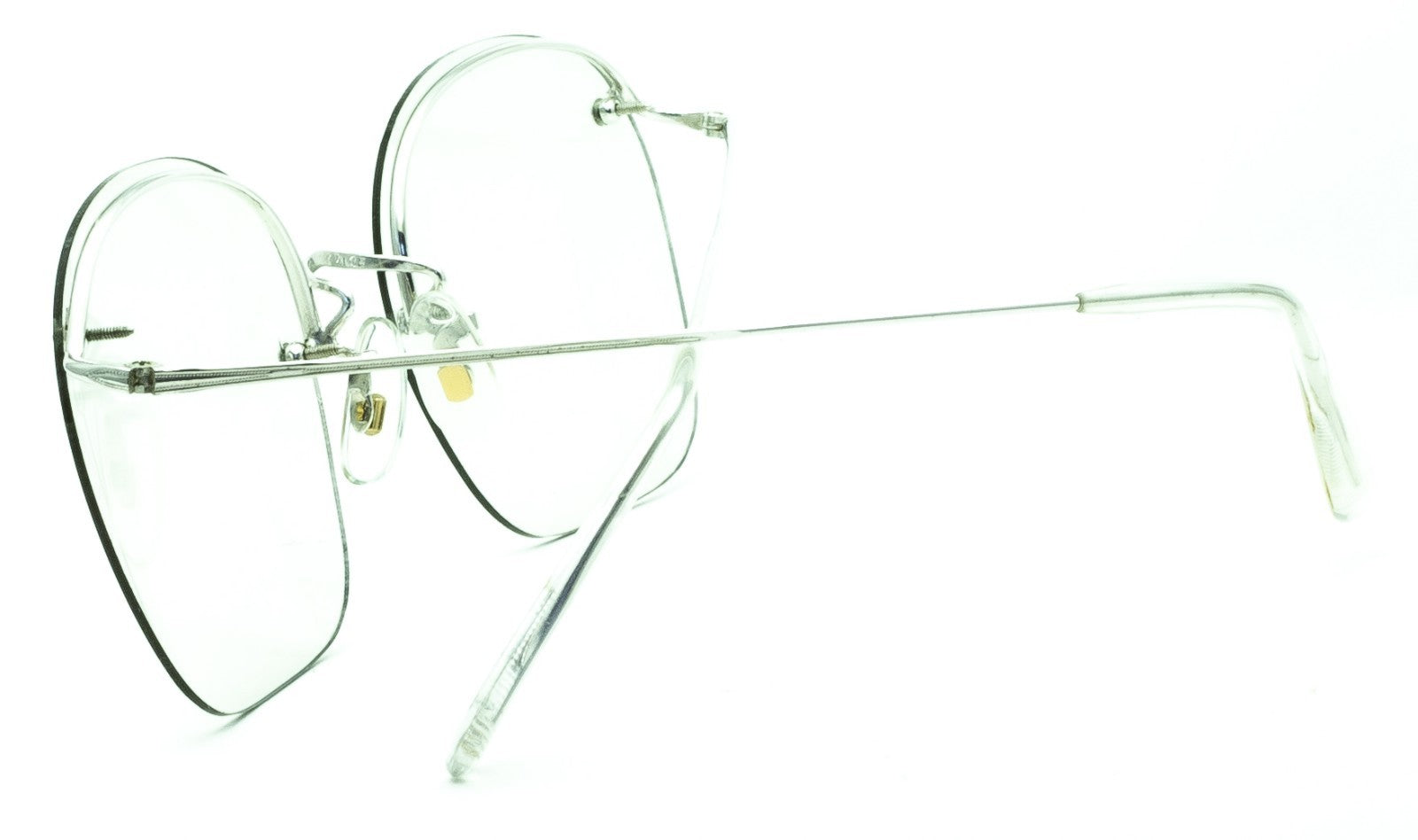 SAVILE ROW ENGLAND Rimway Rhodium 52x20mm Eyewear FRAMES RX Optical - New NOS