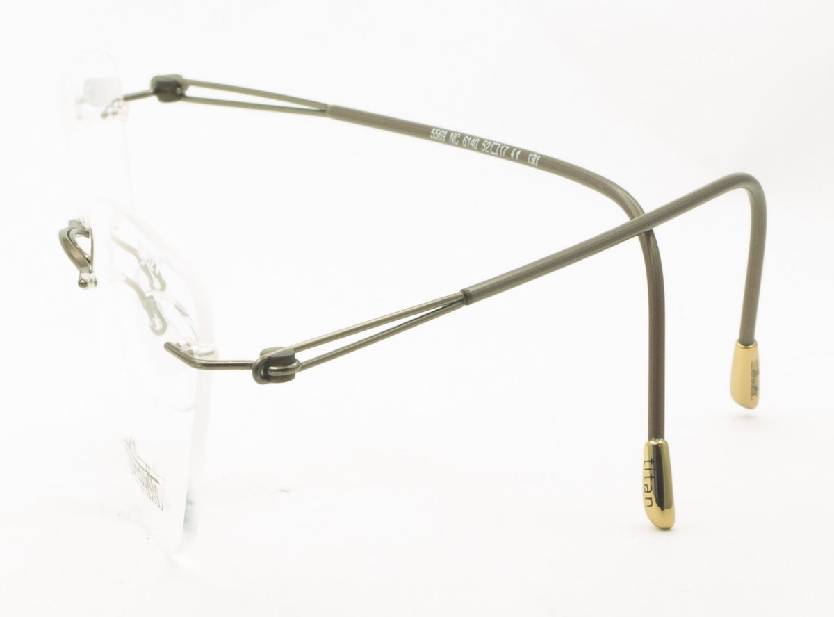SILHOUETTE 5569 NC 6140 52mm Lite Spirit FRAMES RX Optical Glasses - New Austria