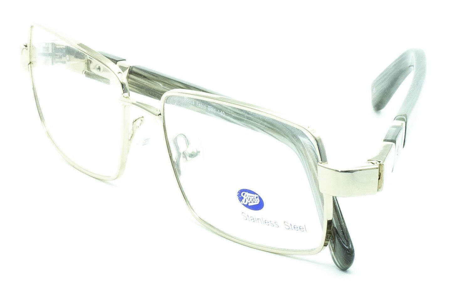 BOOTS Fabio Gold 54mm Eyewear FRAMES RX Optical Glasses Eyeglasses - New TRUSTED