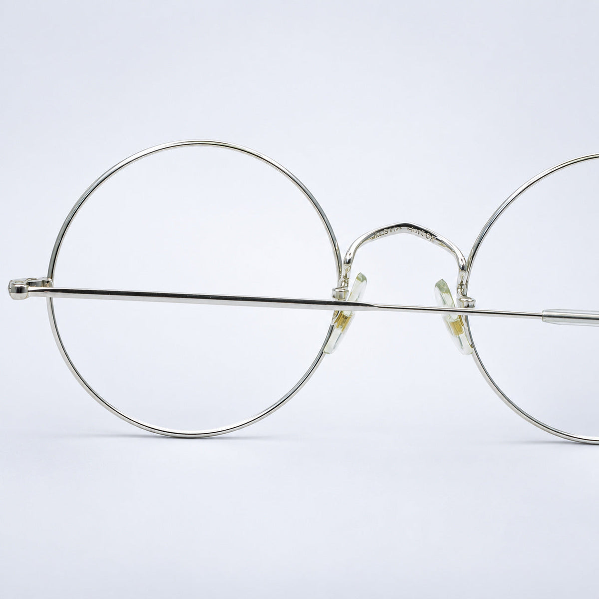 SAVILE ROW ENGLAND 14KT GF Rhodium Round 49x20mm FRAMES RX Optical Glasses New