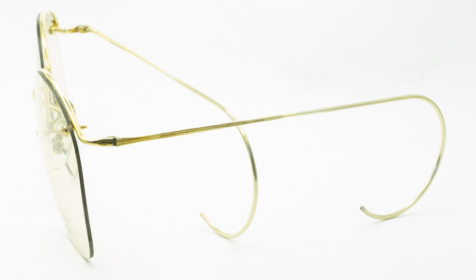 SAVILE ROW ENGLAND Rimway Gold 52x20mm Eyewear FRAMES RX Optical Eyeglasses -NOS