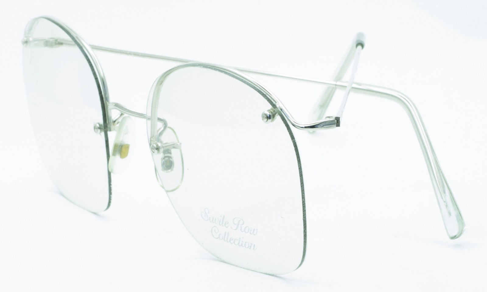 SAVILE ROW ENGLAND Rimway Rhodium 54x22mm Eyewear FRAMES RX Optical - New NOS