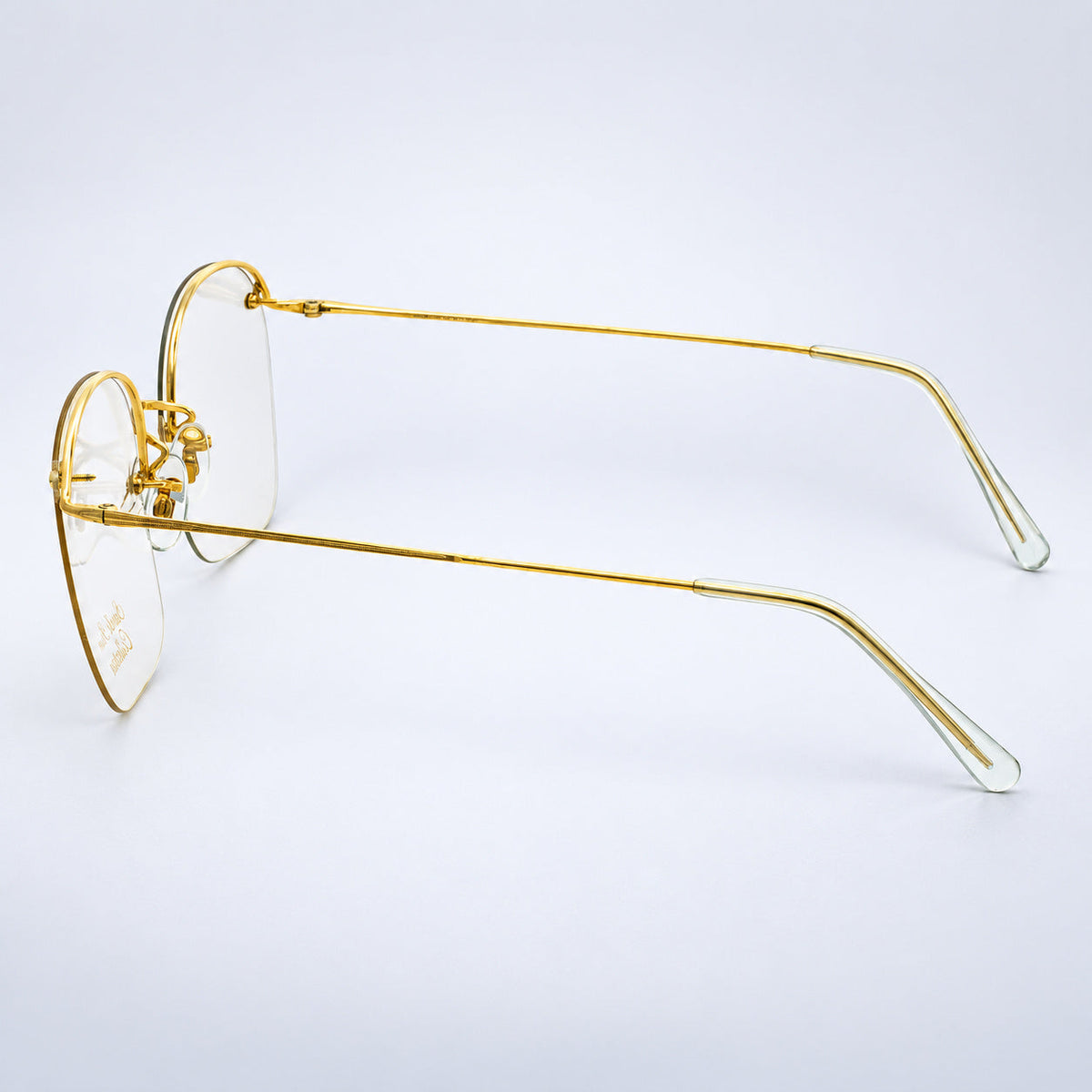 SAVILE ROW ENGLAND Rimway Gold 53x19mm Eyewear FRAMES RX Optical Eyeglasses -NOS