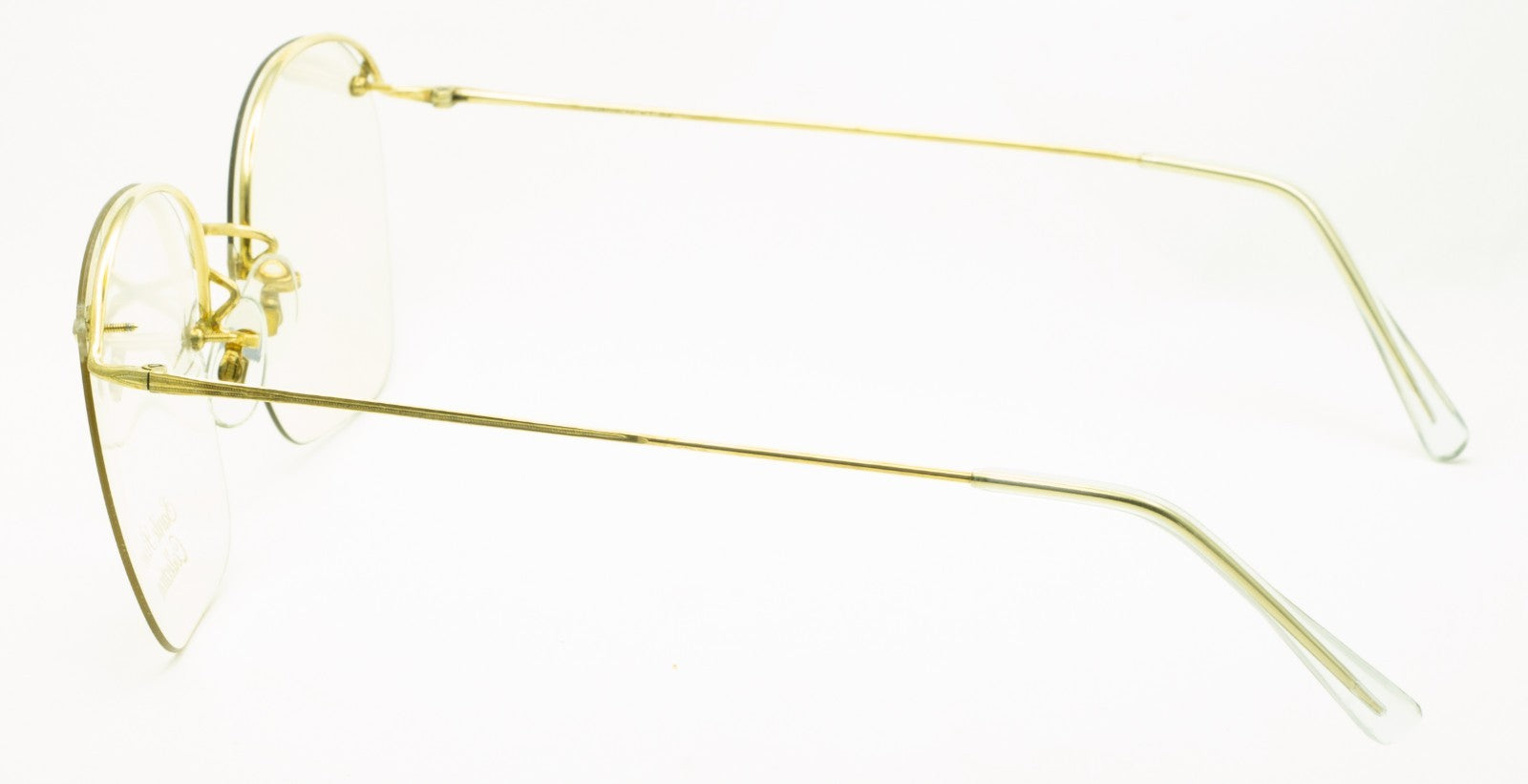 SAVILE ROW ENGLAND Rimway Gold 53x19mm Eyewear FRAMES RX Optical Eyeglasses -NOS