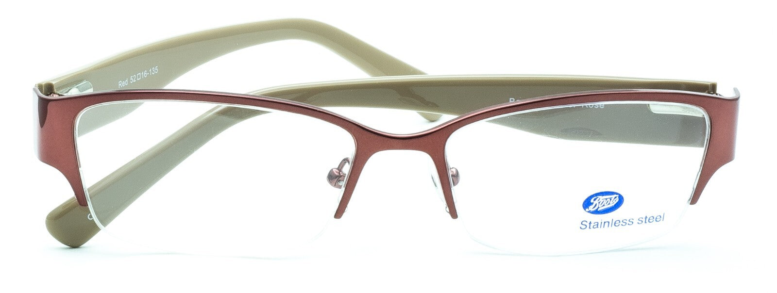 BOOTS Guelder Rose Red 52mm Eyewear FRAMES RX Optical Glasses Eyeglasses - New