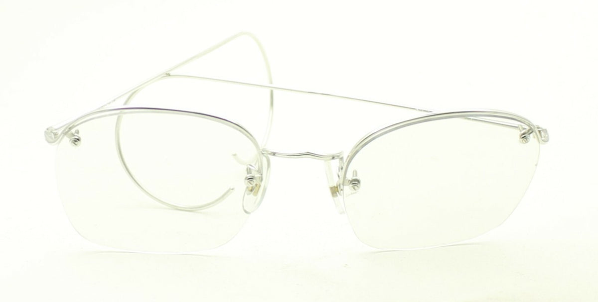 SAVILE ROW ENGLAND Rimway Rhodium 48x18mm Eyewear FRAMES RX Optical Eyeglasses