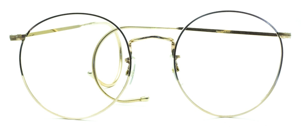 B.O.I.C. LONDON LINE (SAVILE ROW) Fairway Panto 49x20mm Gold RX Optical - NOS