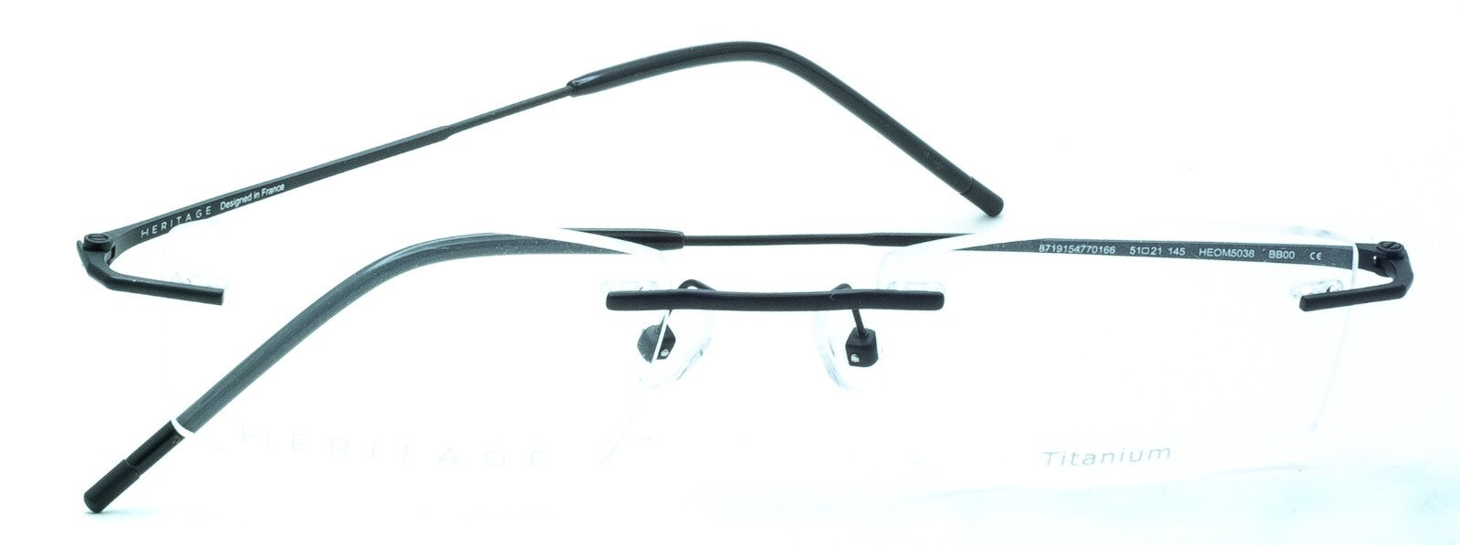 HERITAGE Iconic Luxury HEOM5038 BB00 Eyewear FRAMES RX Optical Glasses - New