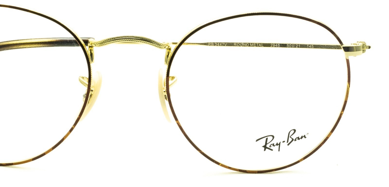 RAY BAN RB 3447V 2945 50mm Round FRAMES RAYBAN Glasses RX Optical Eyewear - New