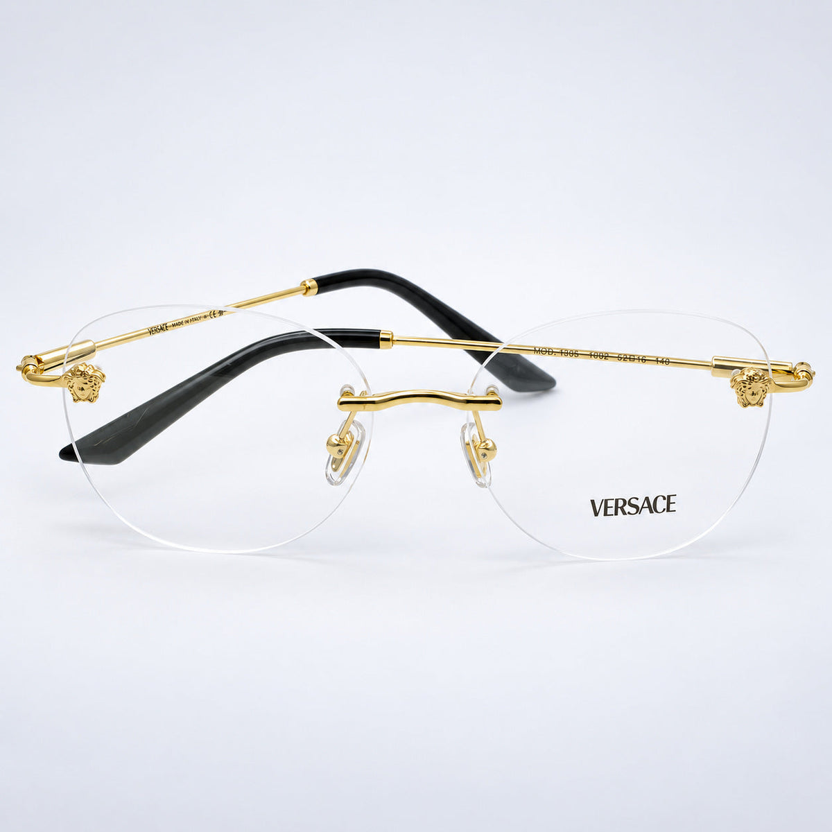 VERSACE MOD 1305 1002 55mm Eyewear FRAMES RX Optical Eyeglasses New - Italy