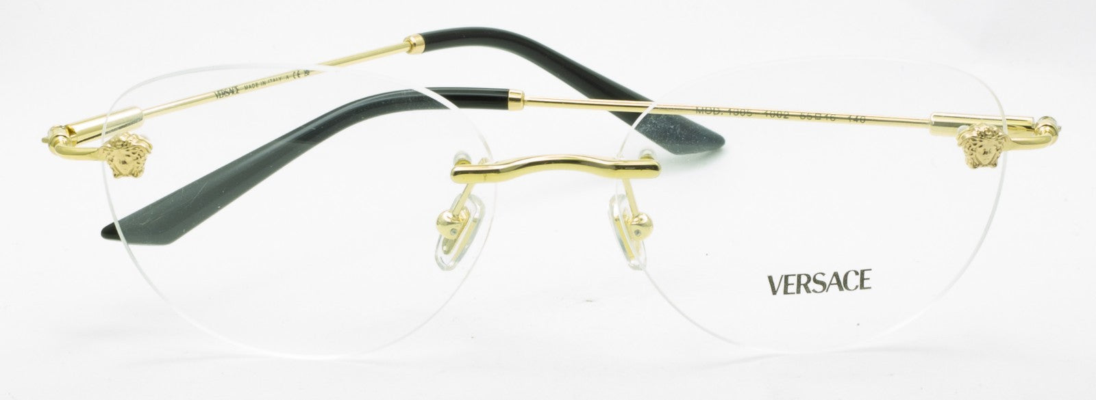 VERSACE MOD 1305 1002 55mm Eyewear FRAMES RX Optical Eyeglasses New - Italy