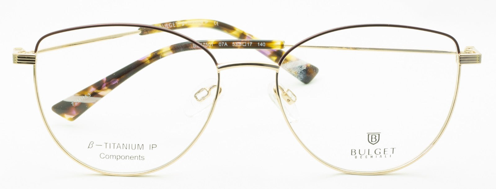 BULGET BG1750T 07A 53mm RX Optical Eyewear Glasses Eyeglasses FRAMES  - New