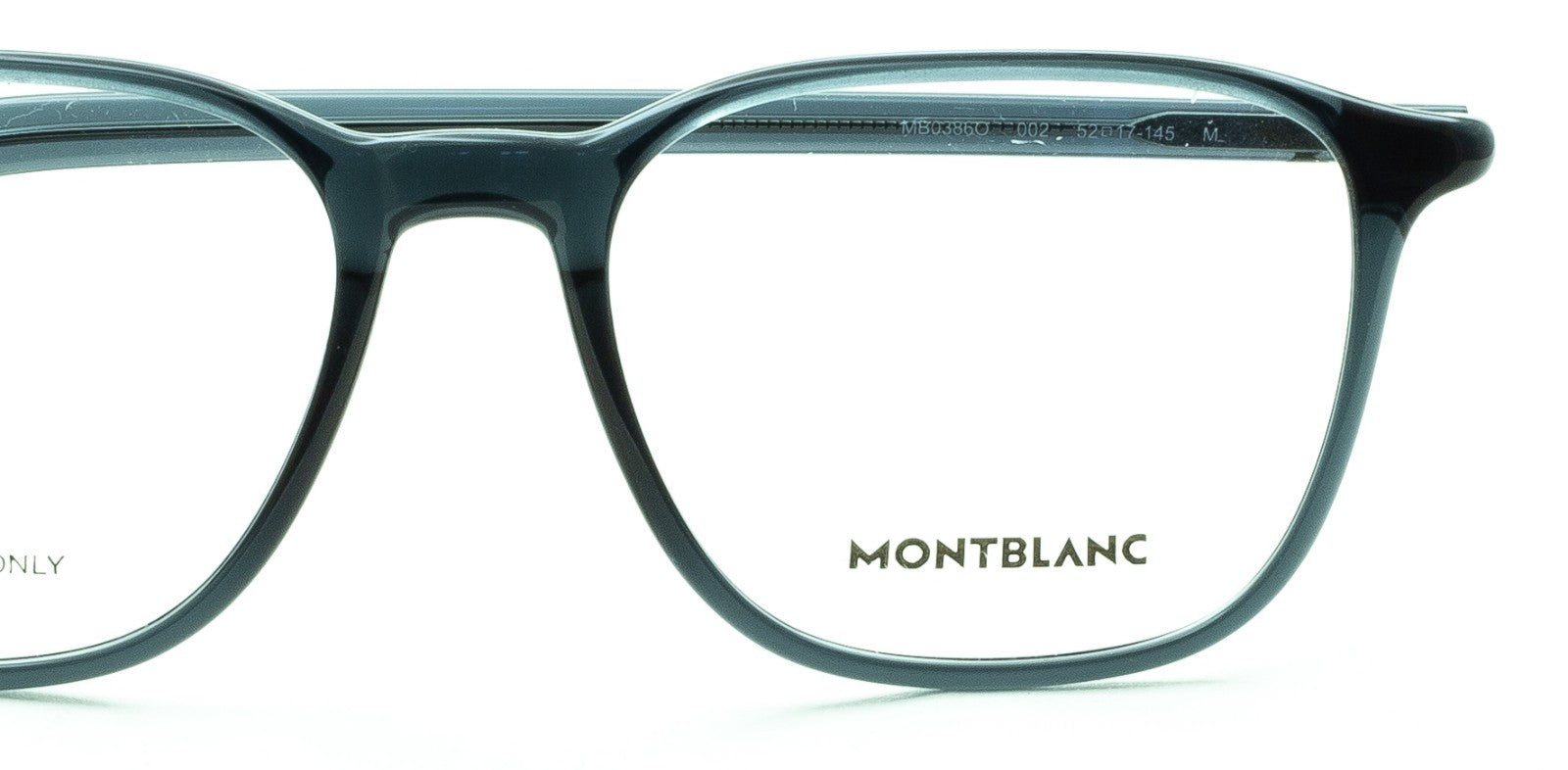 MONT BLANC MB0386O 002 52mm Eyewear FRAMES RX Optical Glasses Eyeglasses - Italy