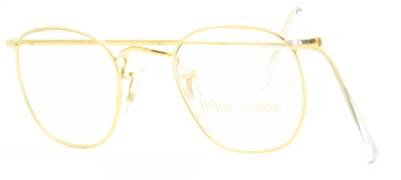 Hilton Classic 3 (SAVILE ROW) Quadra Gold 1035 42x20mm FRAMES RX Optical - NOS