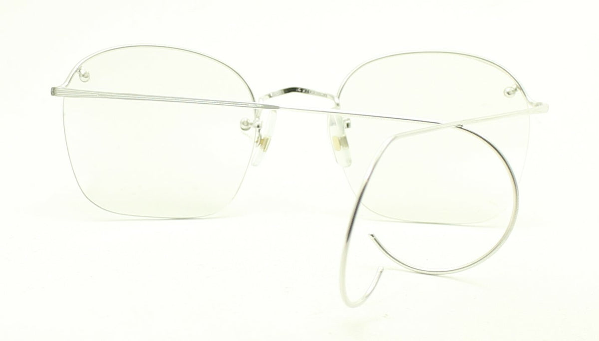 SAVILE ROW ENGLAND Rimway Rhodium 48x18mm Eyewear FRAMES RX Optical Eyeglasses