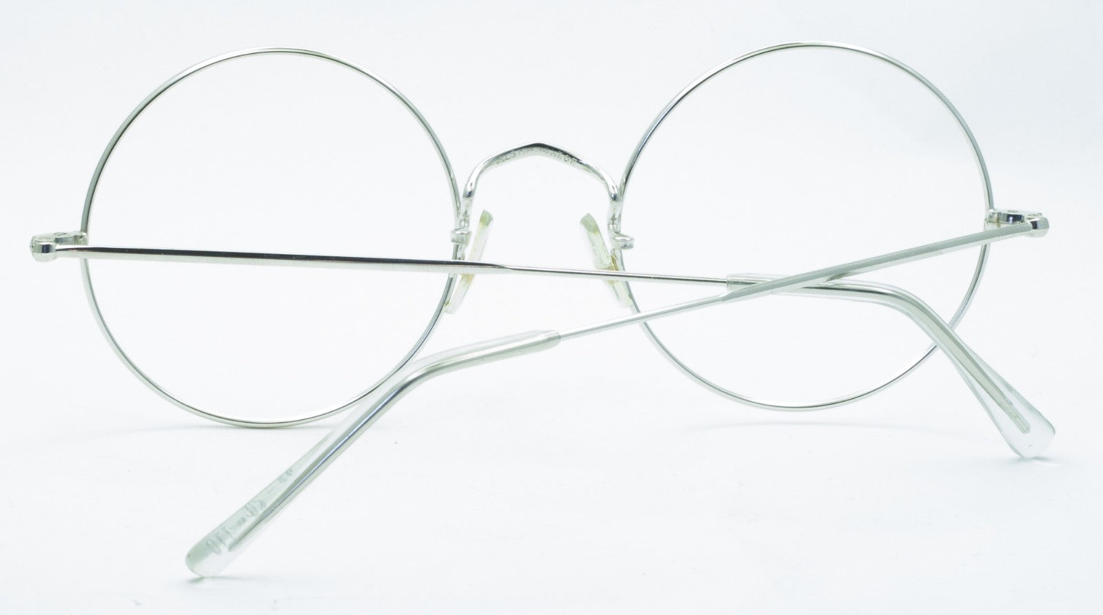 SAVILE ROW ENGLAND 14KT GF Rhodium Round 49x20mm FRAMES RX Optical Glasses New