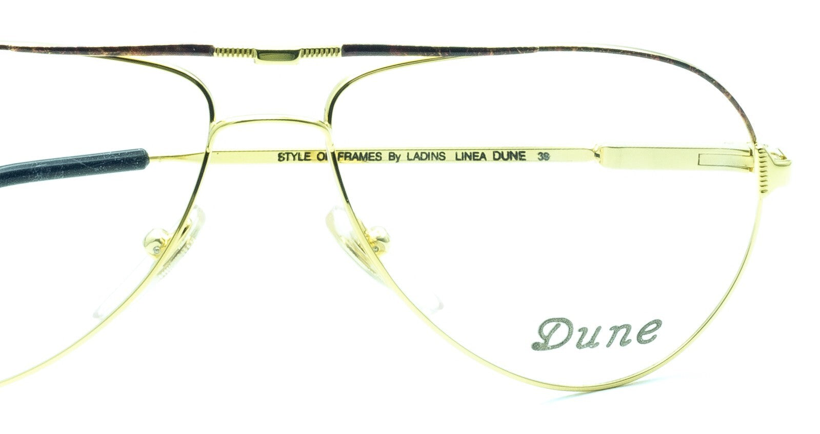 Dune 39 Italy Vintage Linea Dune by Ladins 56x15mm FRAMES RX Optical Glasses NOS