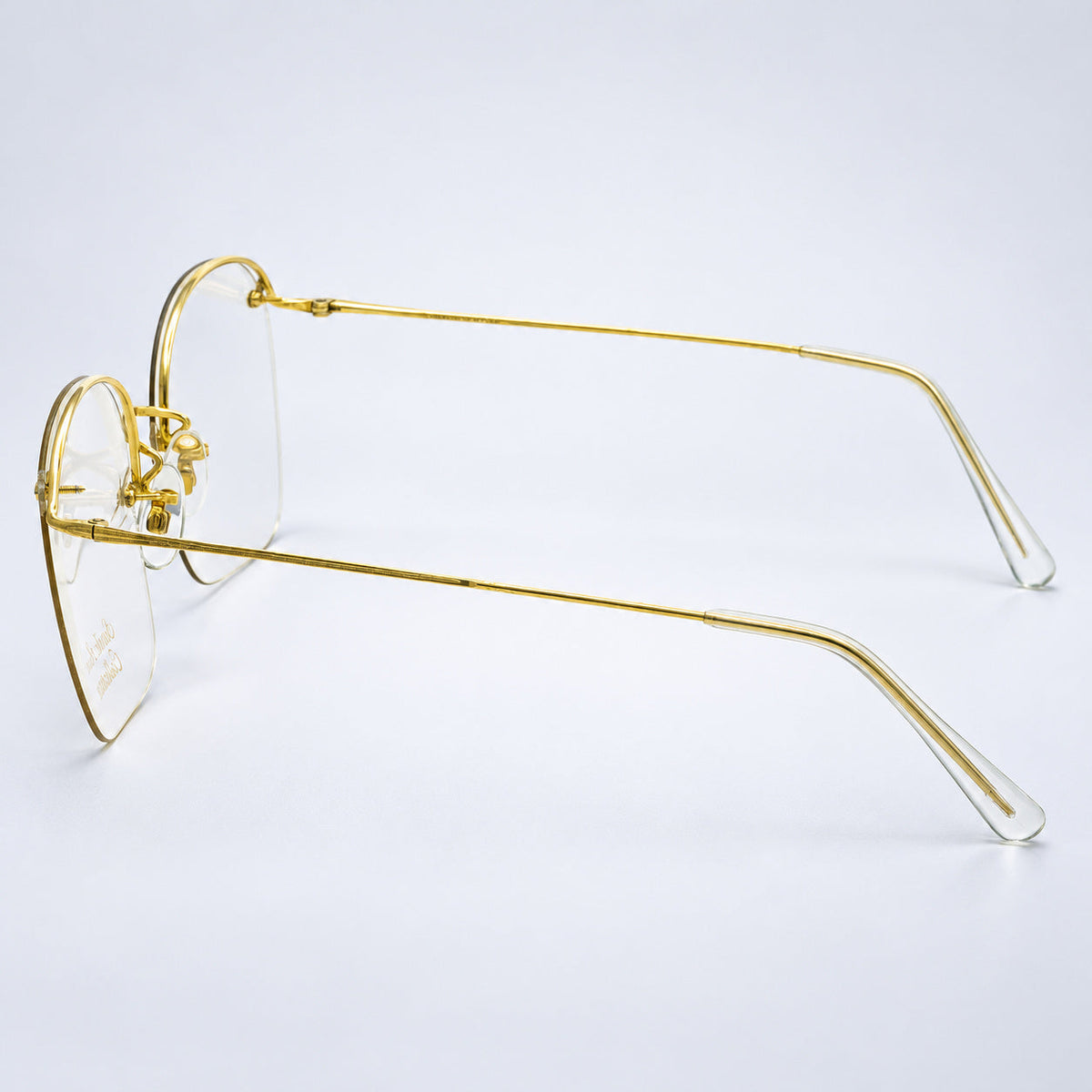 SAVILE ROW ENGLAND Rimway Gold 53x22mm Eyewear FRAMES RX Optical Eyeglasses -NOS