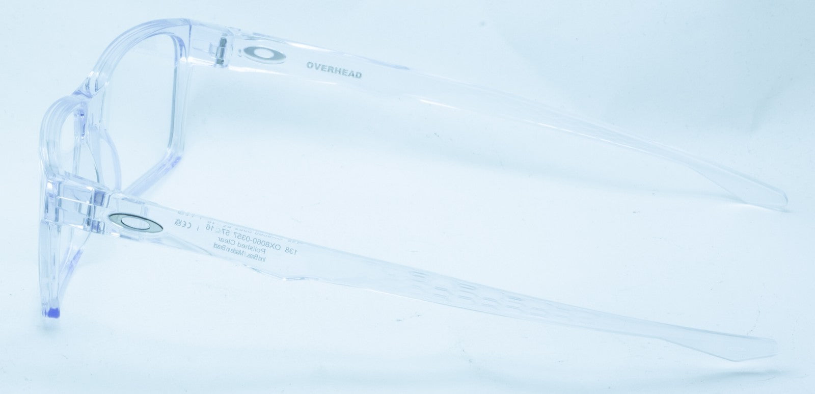 OAKLEY OVERHEAD OX8060-0357 Clear 57mm Eyewear RX Optical Glasses - New Brazil