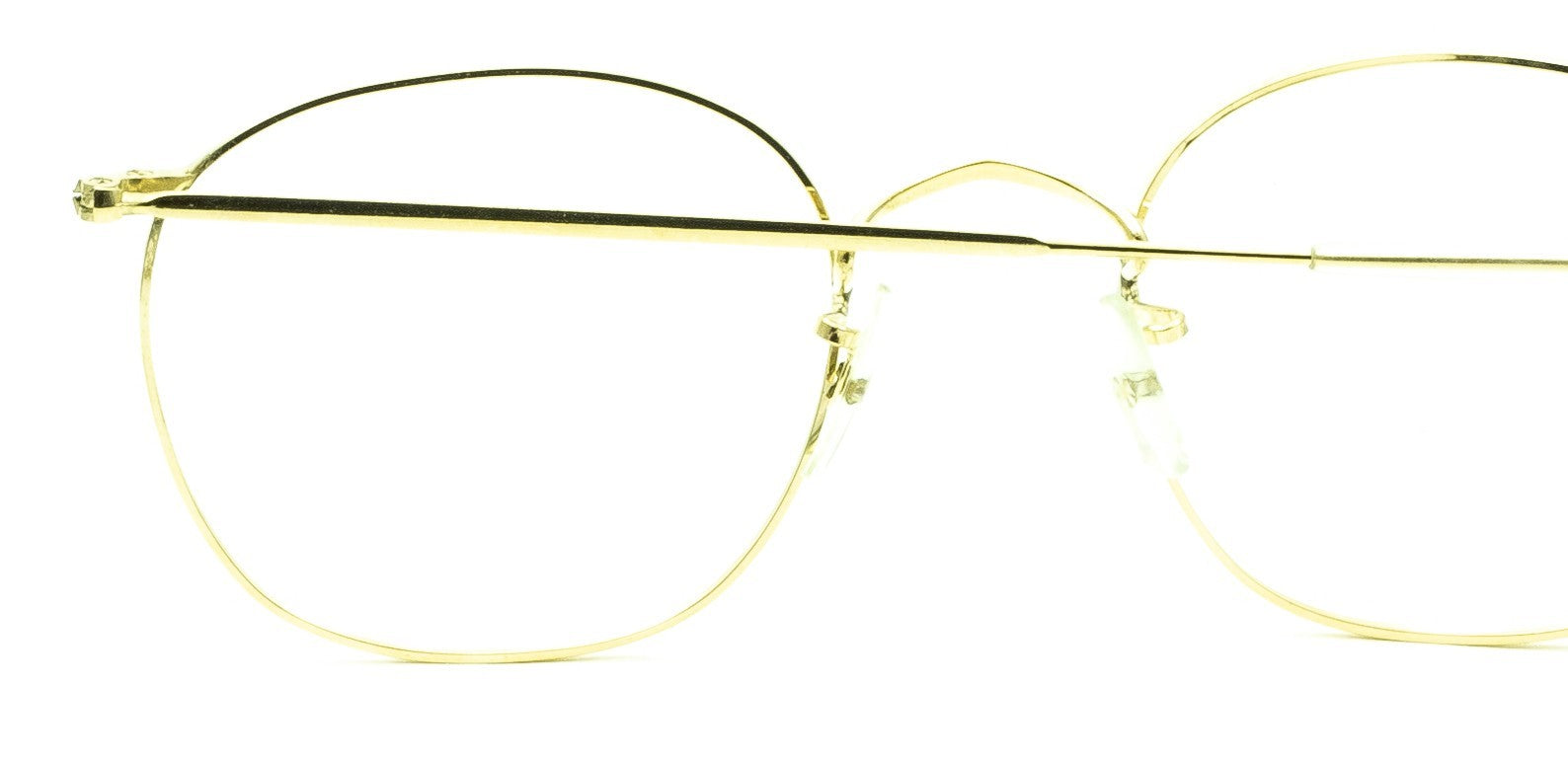 B.O.I.C. (SAVILE ROW) ENGLAND Gold 48x20mm PANTO Quadra RX Optical EyeglassesNOS