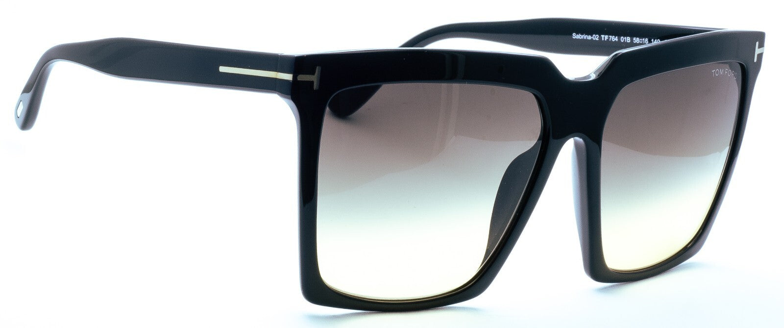 TOM FORD TF764 01B Sabrina-02 58mm Eyewear SUNGLASSES Shades New BNIB - Italy