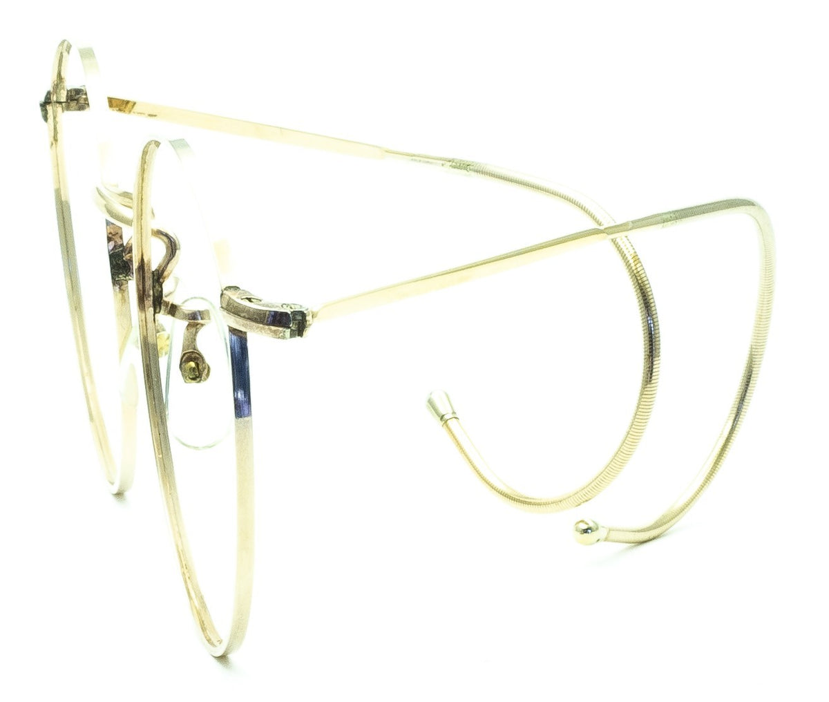 B.O.I.C. LONDON LINE (SAVILE ROW) Fairway Panto 49x20mm Gold RX Optical - NOS
