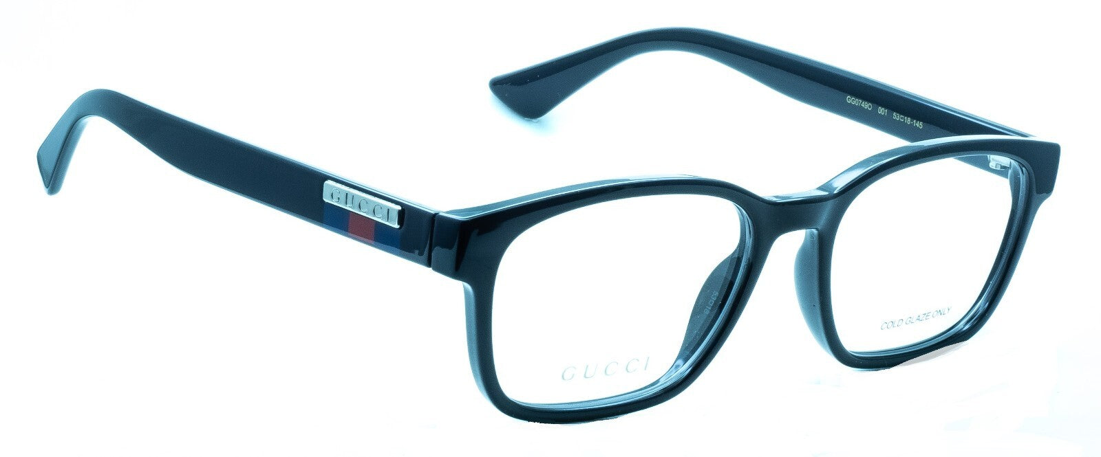 GUCCI GG 0749O 001 53mm Eyewear FRAMES Glasses RX Optical Eyeglasses New - Italy