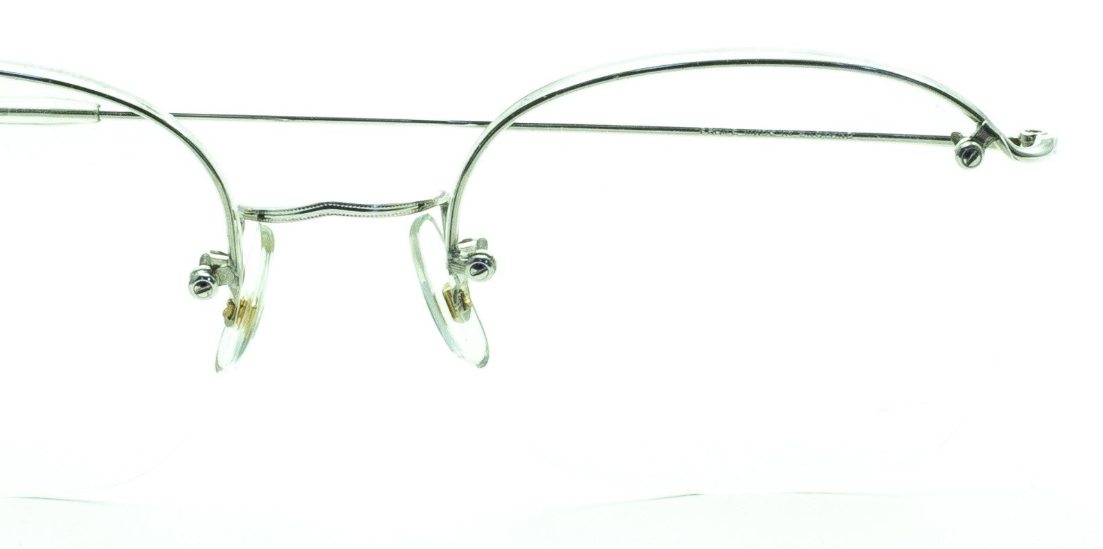 SAVILE ROW ENGLAND Rimway Rhodium 52x20mm Eyewear FRAMES RX Optical - New NOS