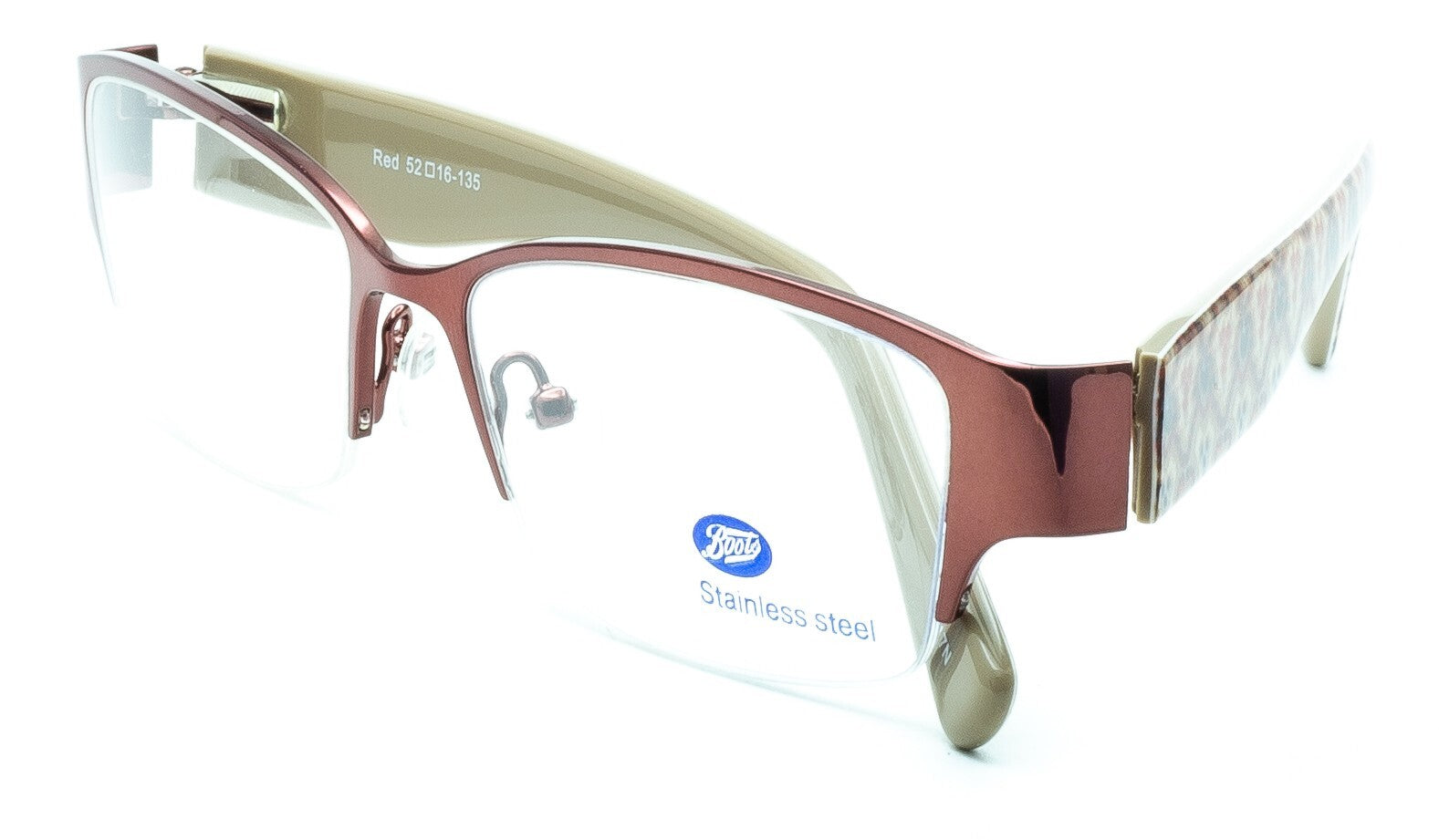 BOOTS Guelder Rose Red 52mm Eyewear FRAMES RX Optical Glasses Eyeglasses - New