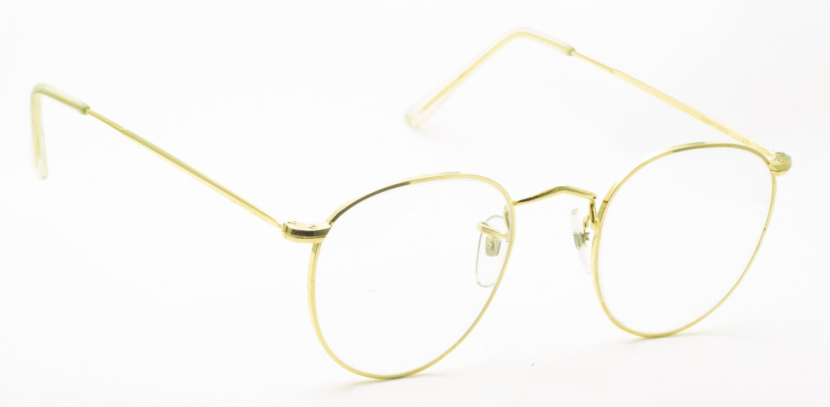 B.O.I.C. (SAVILE ROW) ENGLAND Gold 47x22mm Quadra Frames RX Optical Eyeglasses