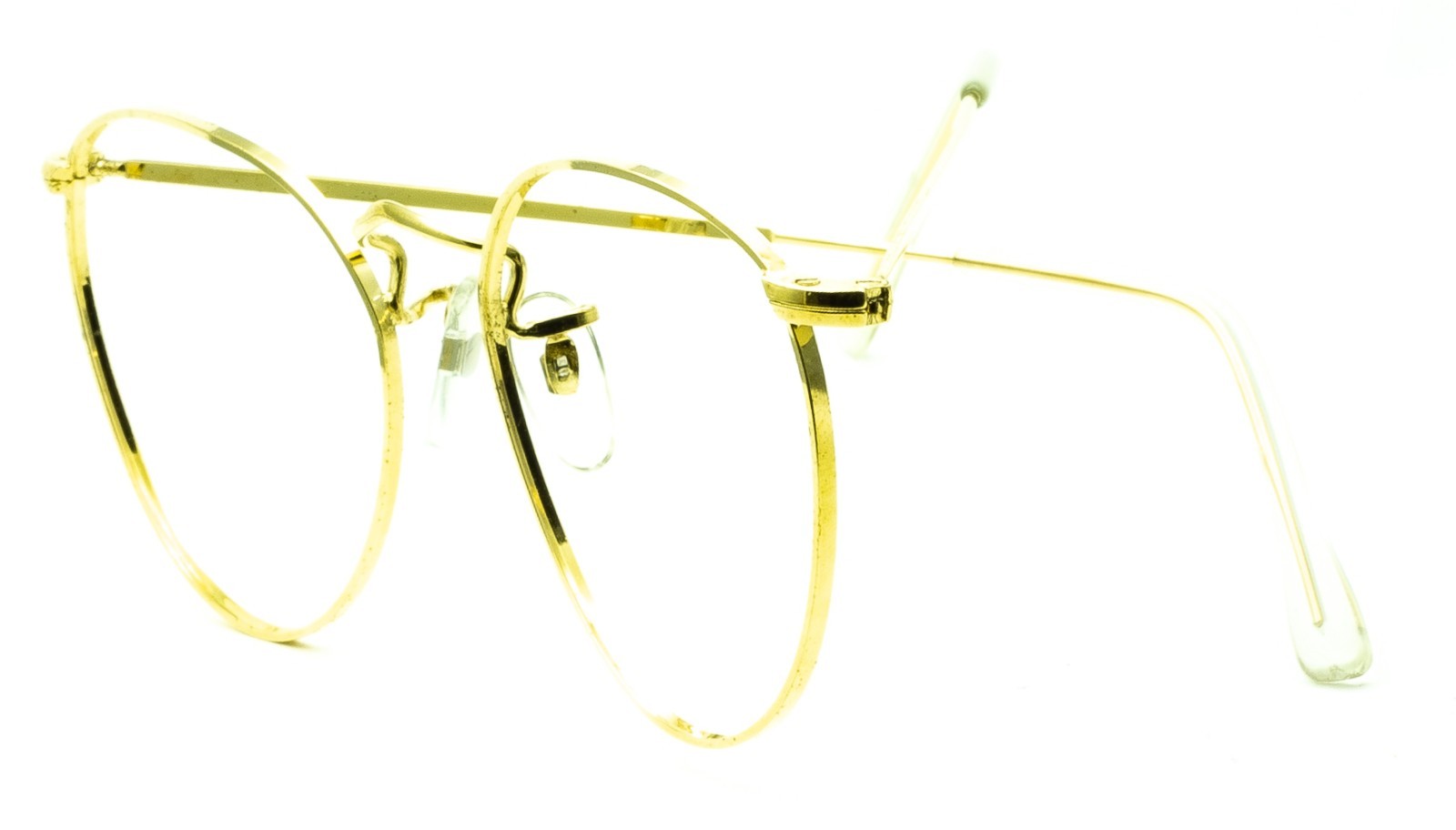 B.O.I.C. (SAVILE ROW) ENGLAND Gold 47x20mm PANTO Frames RX Optical EyeglassesNOS