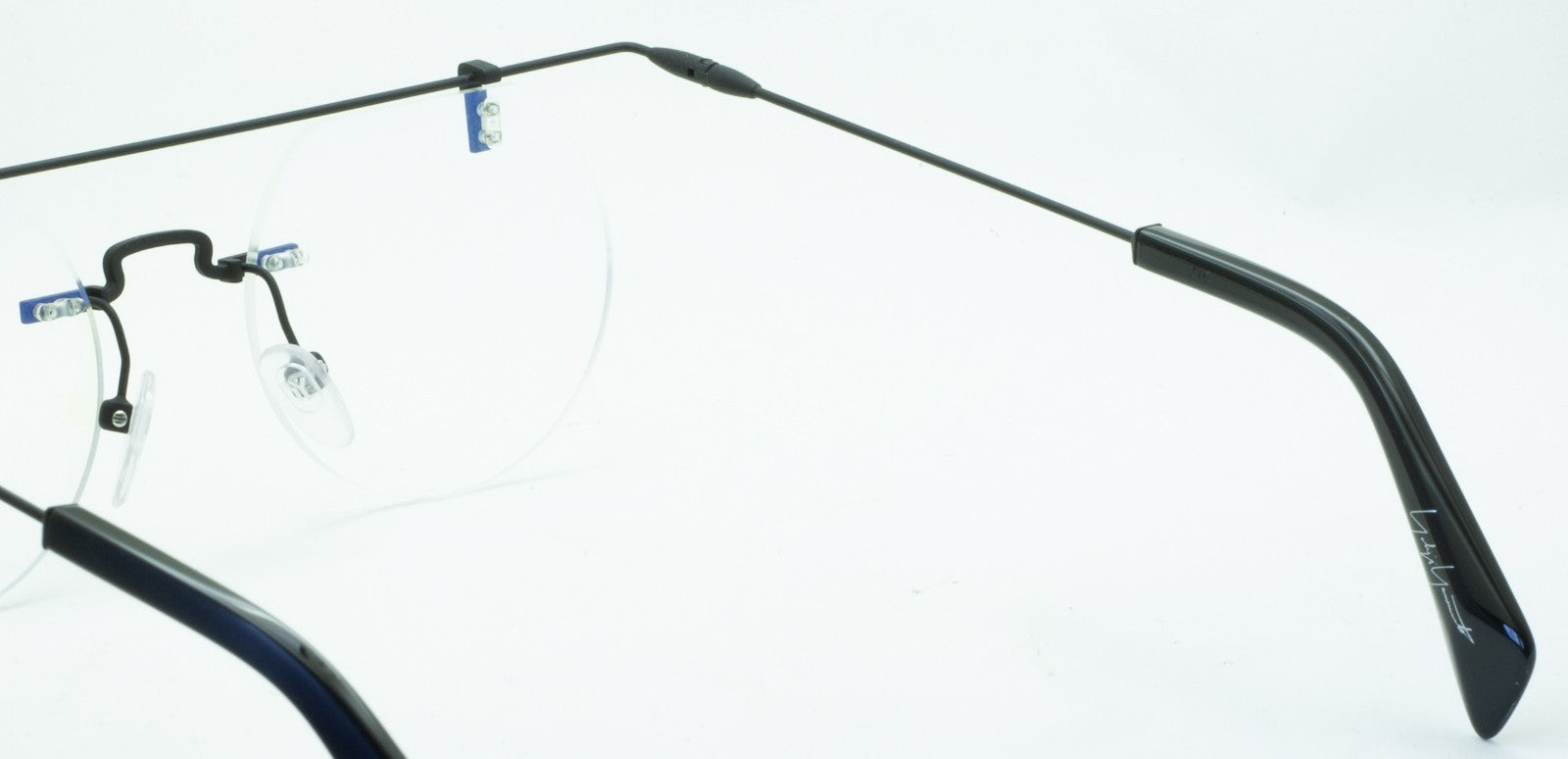 YOHJI YAMAMOTO YY3015 002 49mm Eyewear Eyeglasses Frames RX Optical - New France