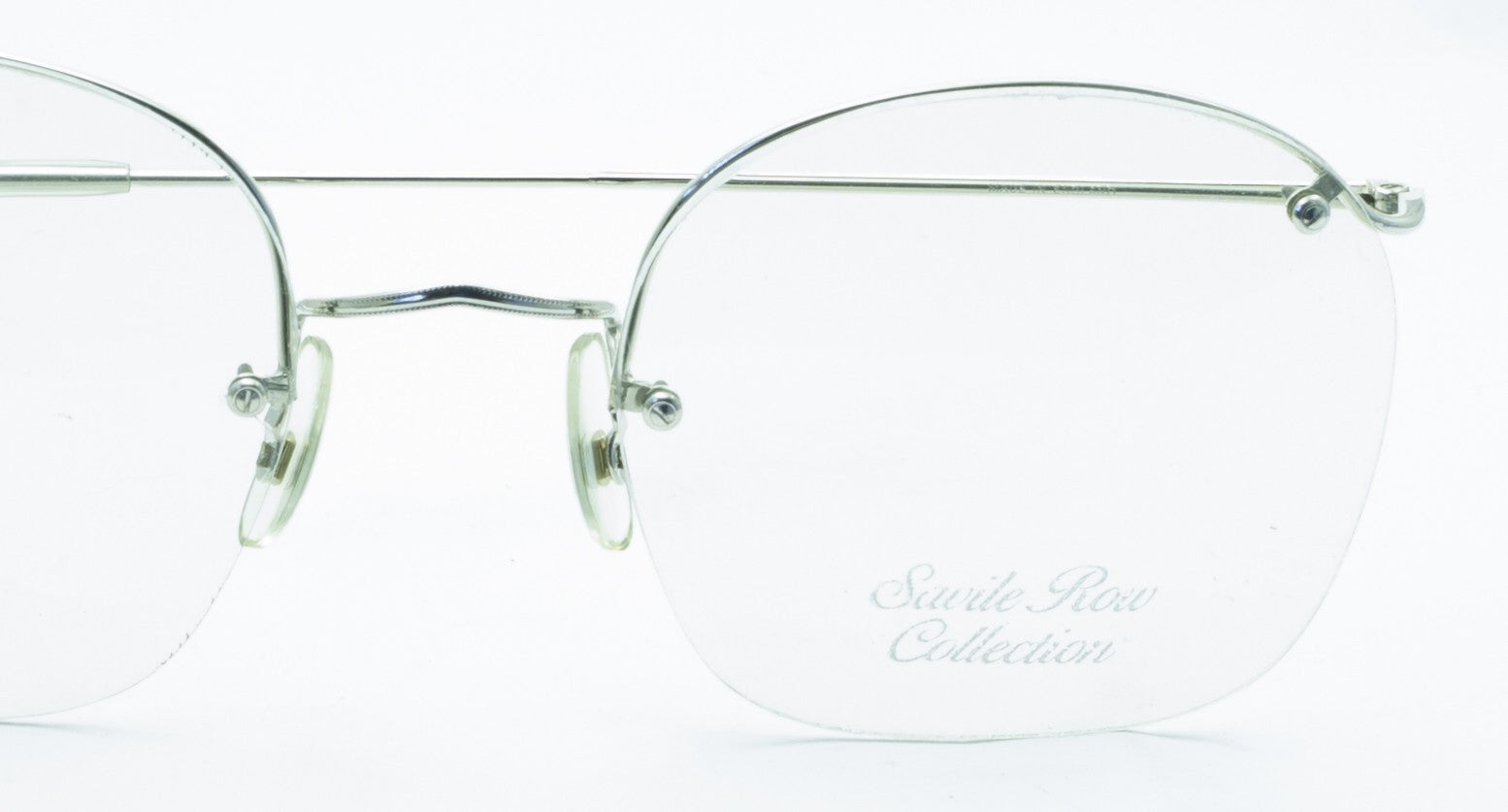 SAVILE ROW ENGLAND Rimway Rhodium 54x22mm Eyewear FRAMES RX Optical - New NOS