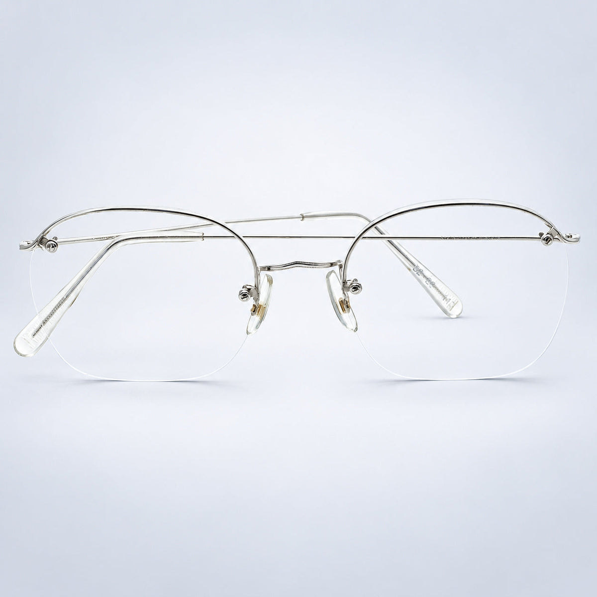 SAVILE ROW ENGLAND Rimway Rhodium 48x20mm Eyewear FRAMES RX Optical - New NOS