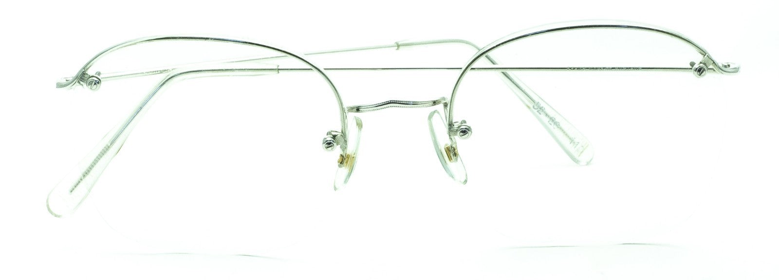 SAVILE ROW ENGLAND Rimway Rhodium 48x20mm Eyewear FRAMES RX Optical - New NOS