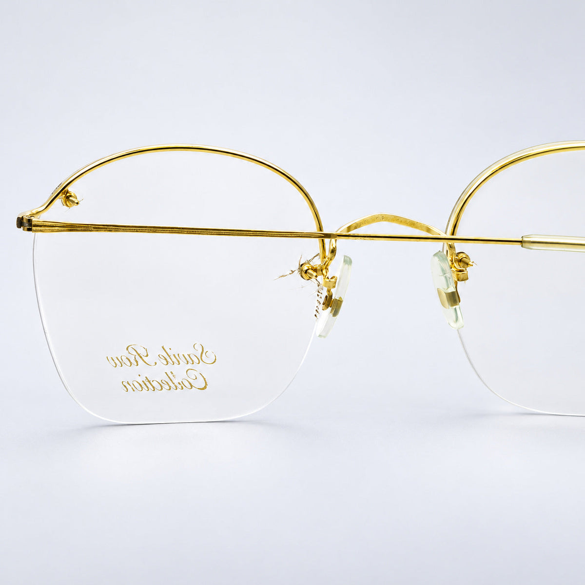 SAVILE ROW ENGLAND Rimway Gold 53x19mm Eyewear FRAMES RX Optical Eyeglasses -NOS