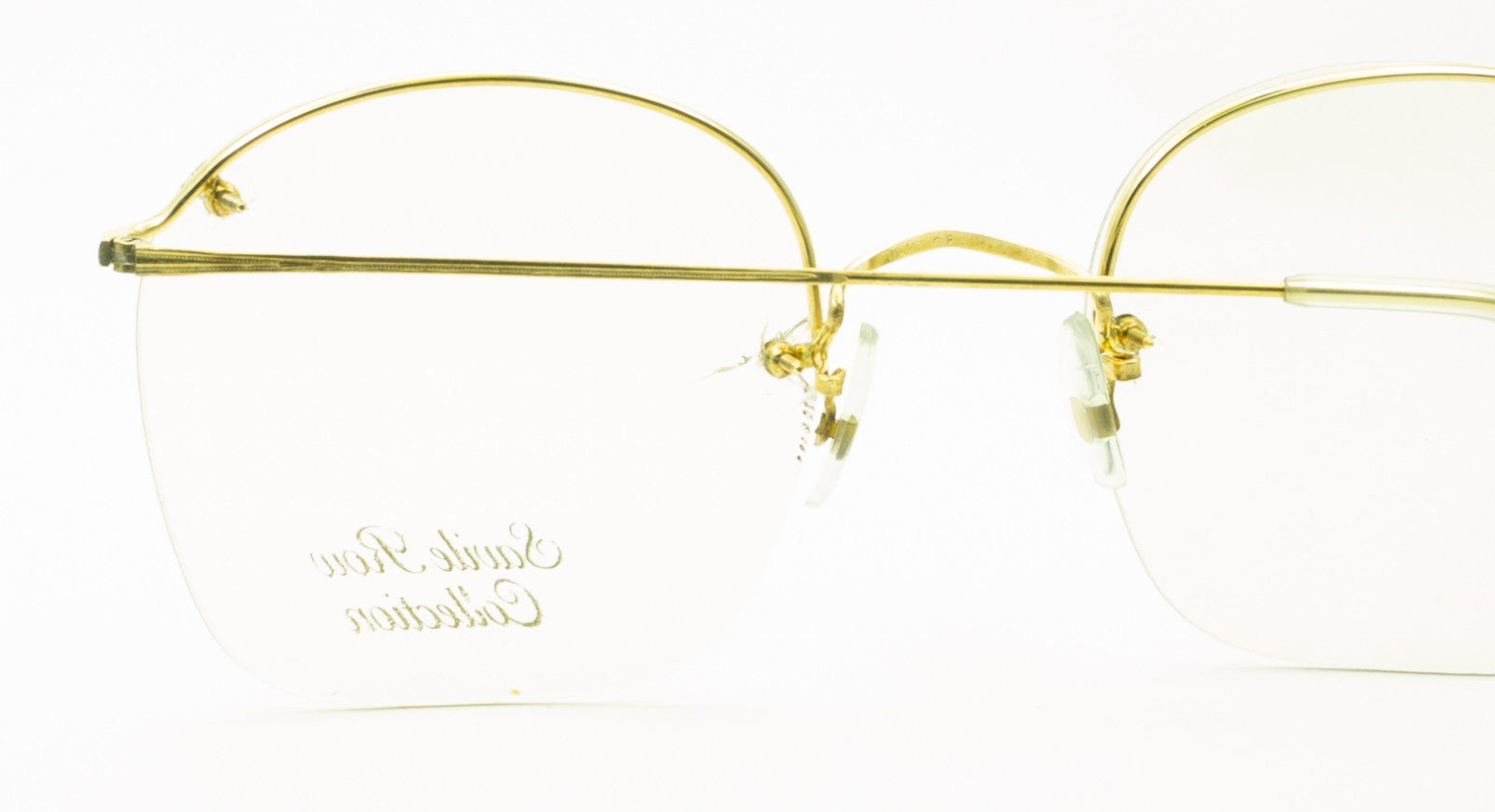 SAVILE ROW ENGLAND Rimway Gold 53x19mm Eyewear FRAMES RX Optical Eyeglasses -NOS