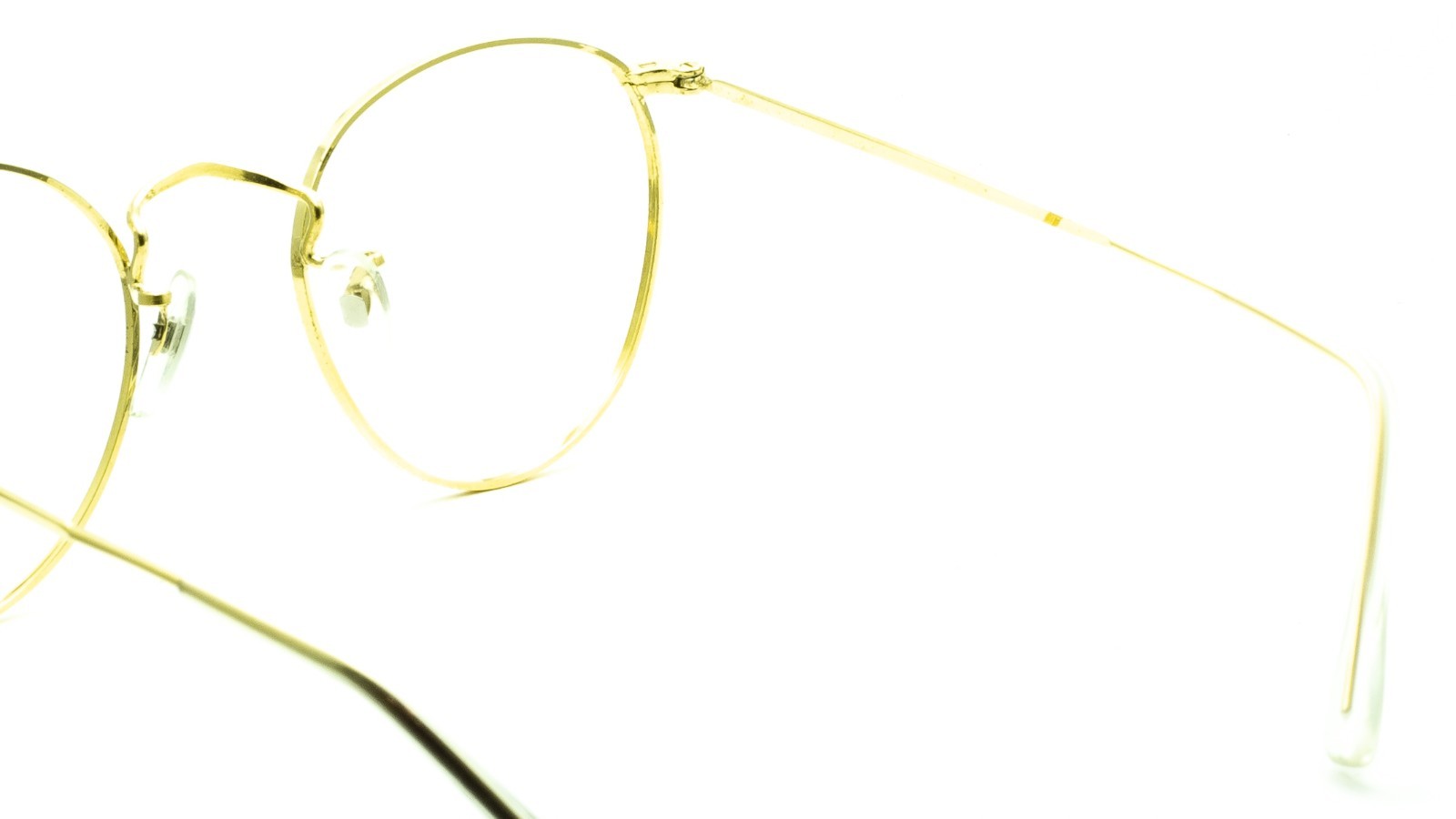 B.O.I.C. (SAVILE ROW) ENGLAND Gold 47x22mm PANTO Frames RX Optical EyeglassesNOS