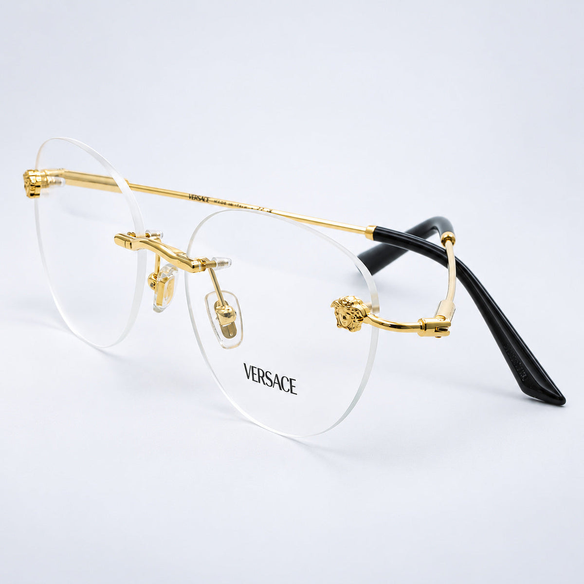 VERSACE MOD 1305 1002 55mm Eyewear FRAMES RX Optical Eyeglasses New - Italy