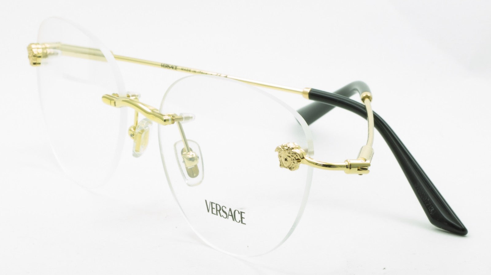 VERSACE MOD 1305 1002 55mm Eyewear FRAMES RX Optical Eyeglasses New - Italy