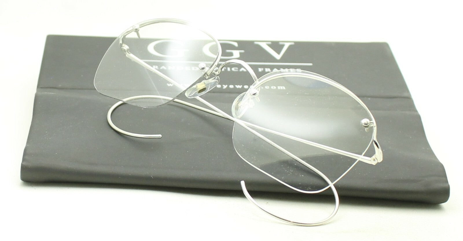 SAVILE ROW ENGLAND Rimway Rhodium 52x20mm Eyewear FRAMES RX Optical Eyeglasses
