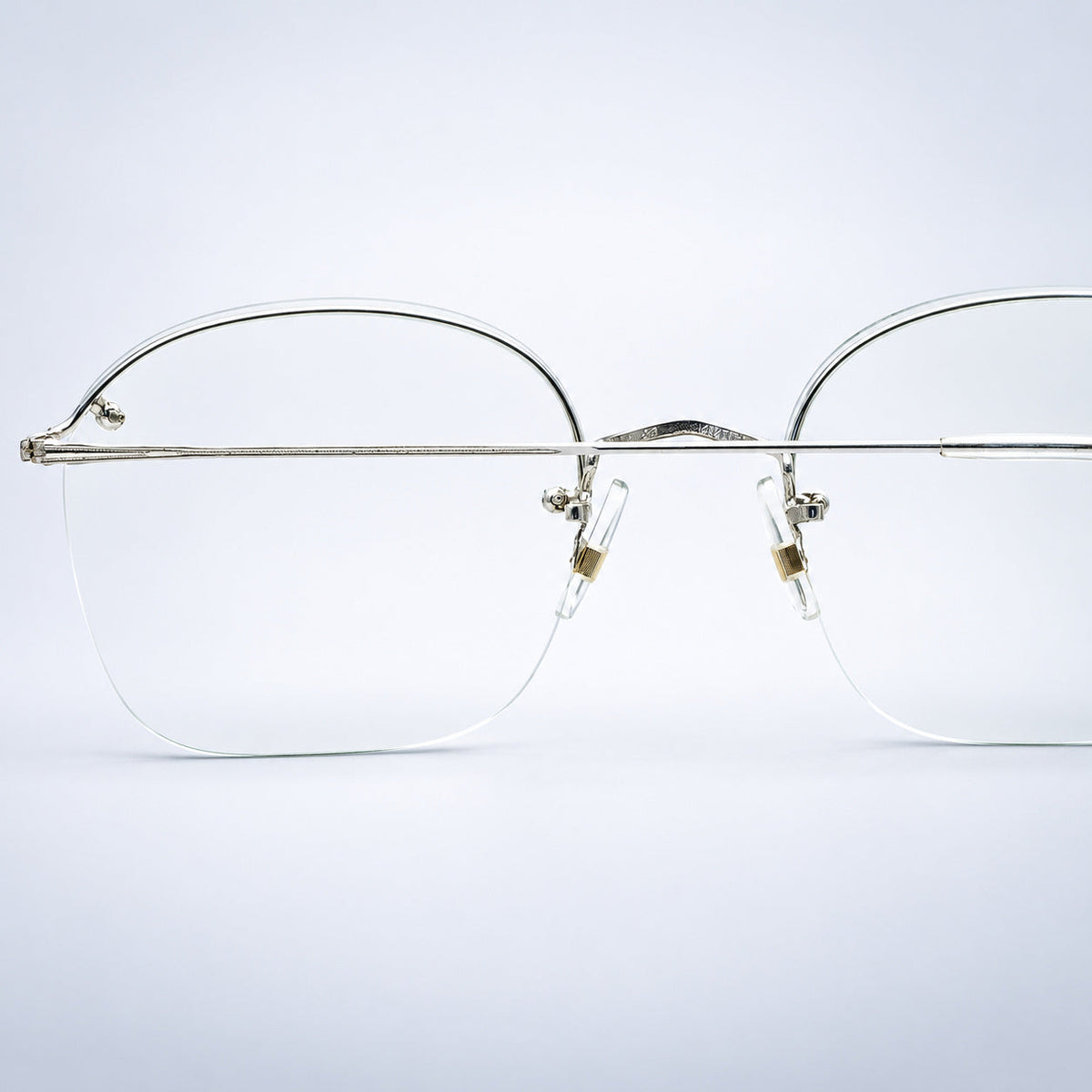 SAVILE ROW ENGLAND Rimway Rhodium 48x20mm Eyewear FRAMES RX Optical - New NOS