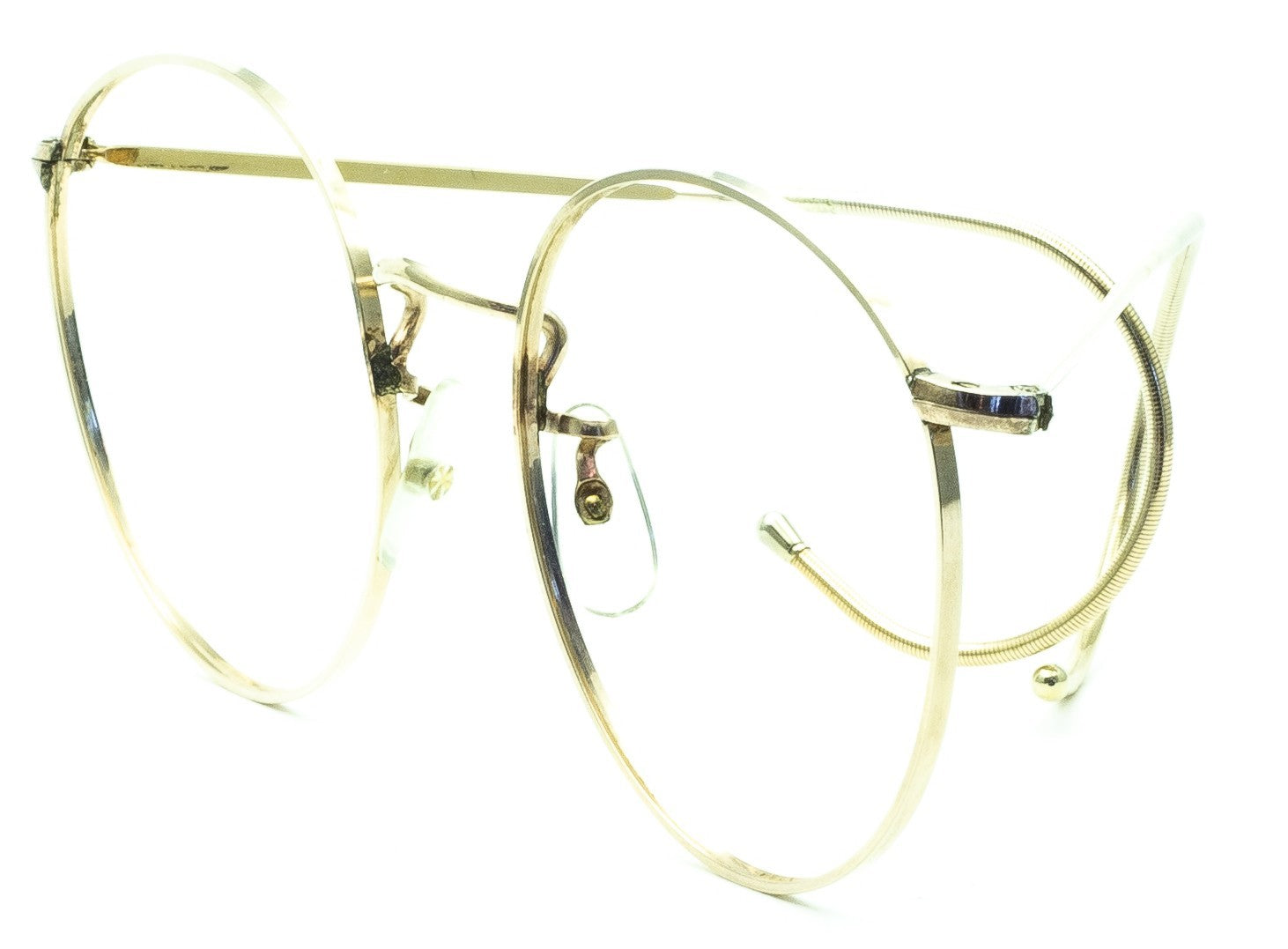 B.O.I.C. LONDON LINE (SAVILE ROW) Fairway Panto 49x20mm Gold RX Optical - NOS