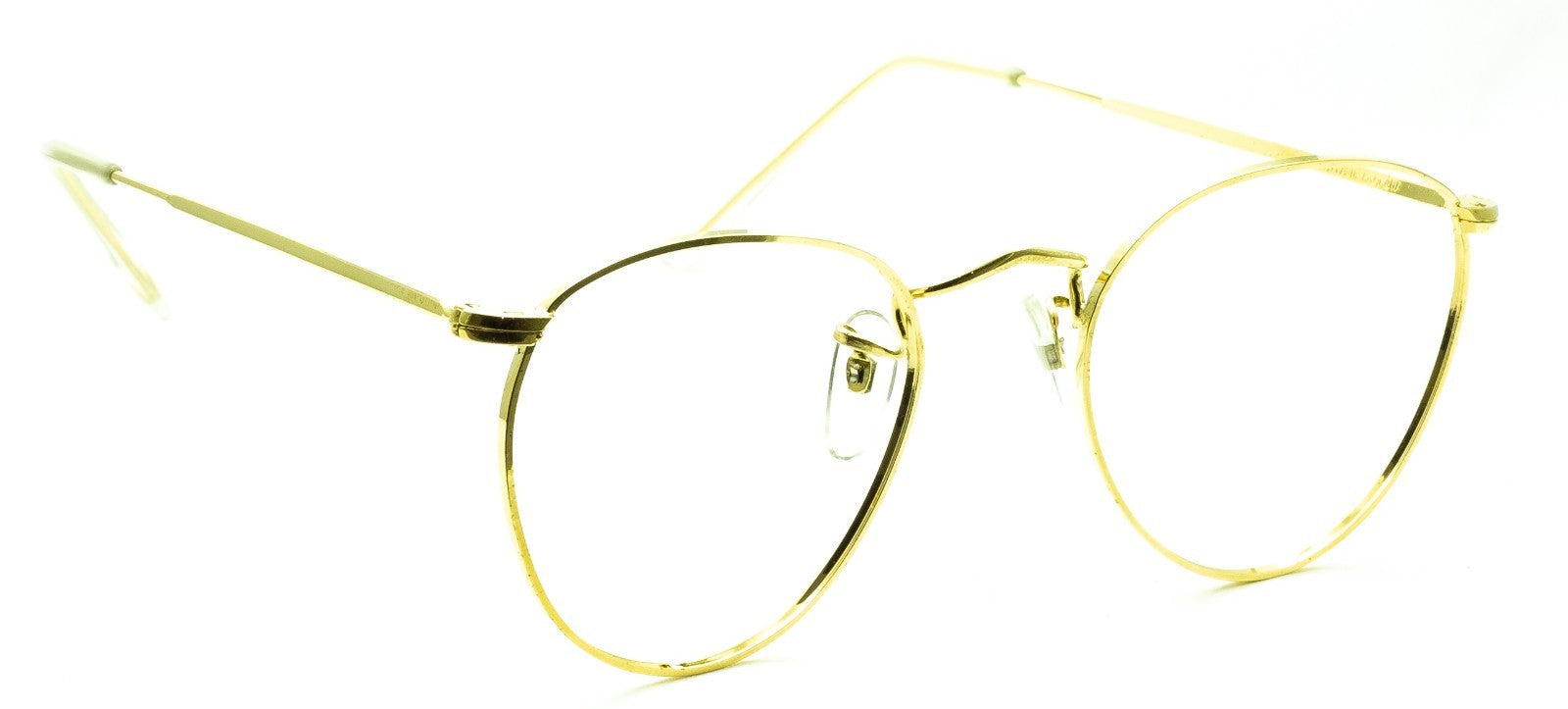 B.O.I.C. (SAVILE ROW) ENGLAND Gold 47x20mm PANTO Frames RX Optical EyeglassesNOS