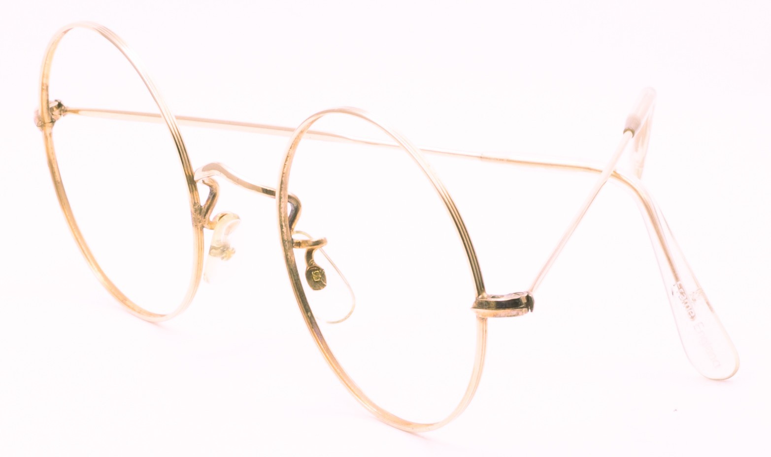 B.O.I.C. (SAVILE ROW) Rose Gold 47x22mm True Round FRAMES RX Optical Glasses NOS