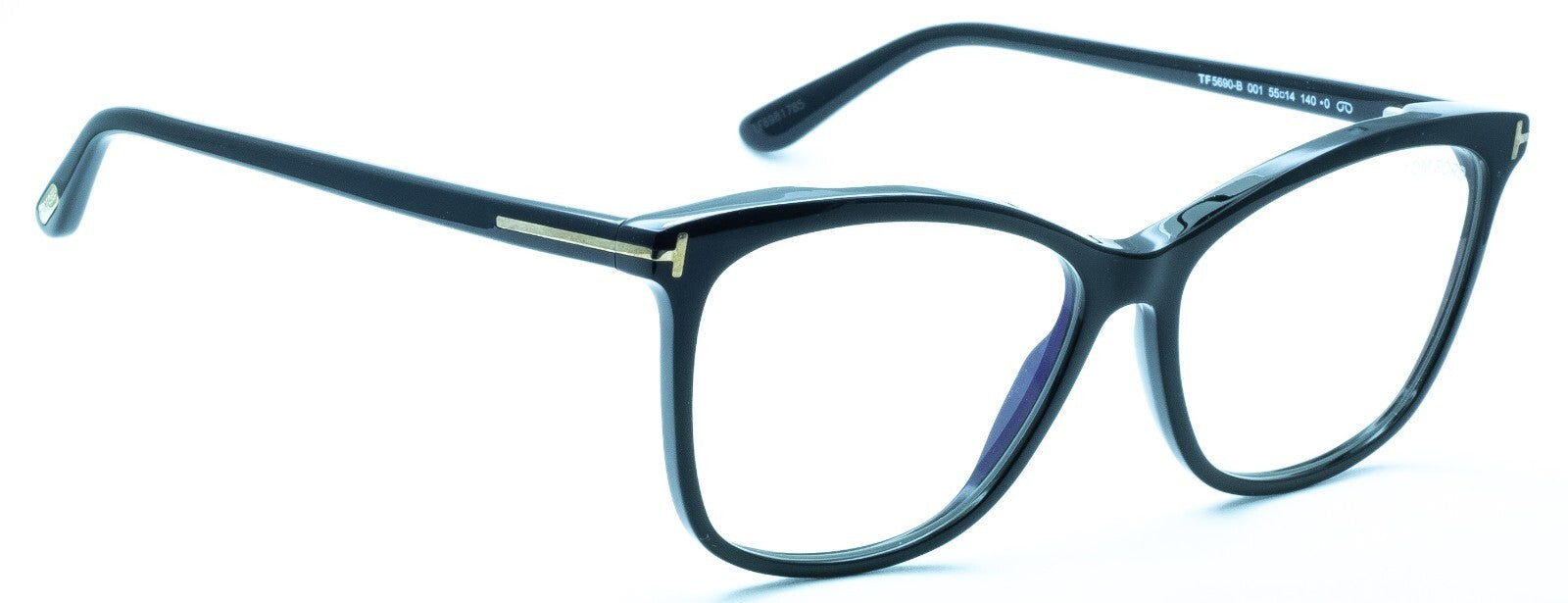 TOM FORD TF5690-B 001 55mm Blue Block Glasses Frames Eyewear RX - New BNIB Italy
