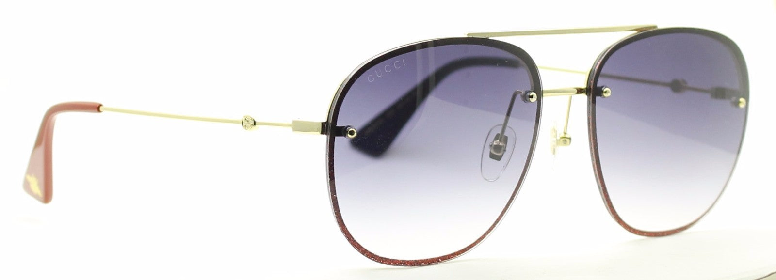 GUCCI GG 0227S 006 62mm Pilot Sunglasses Shades Eyewear Frames - New Japan