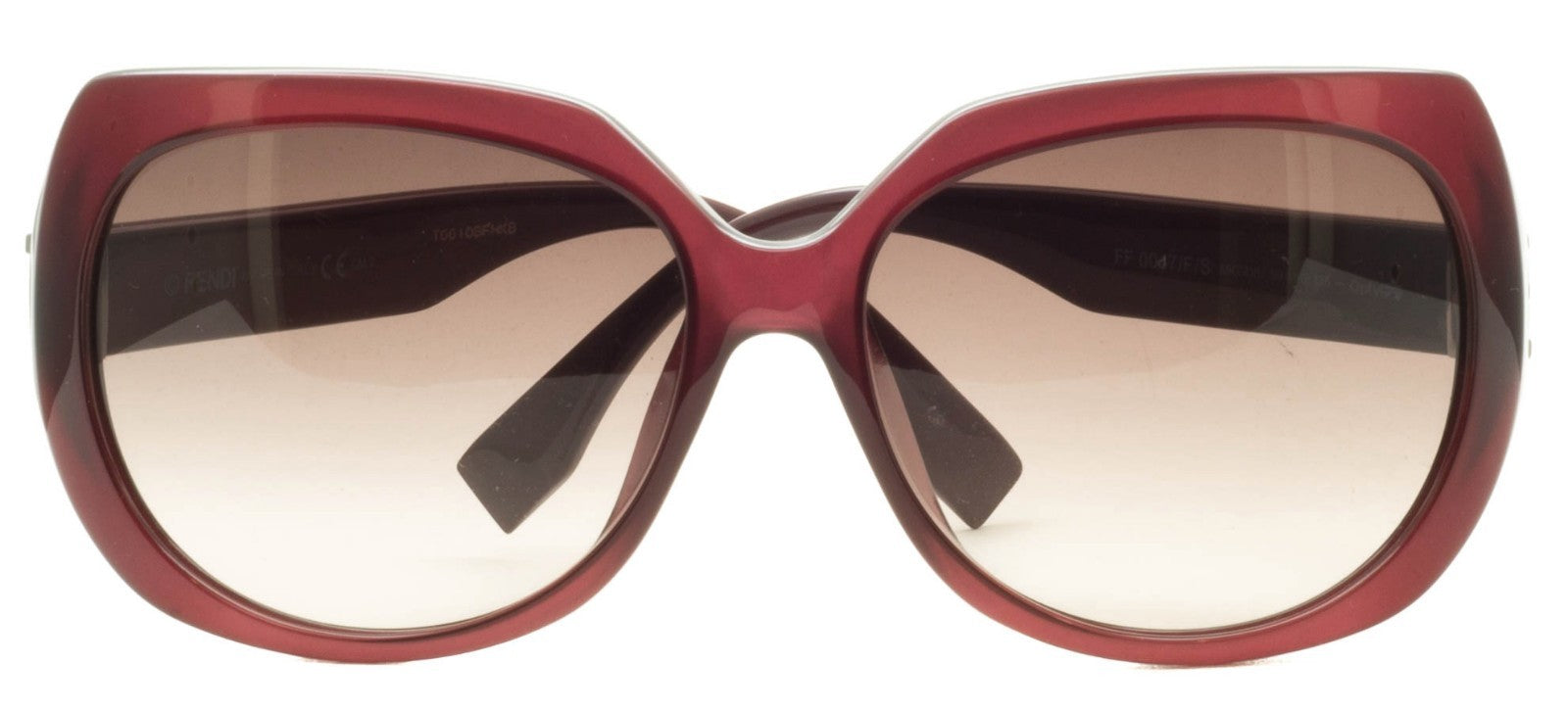 FENDI FF 0047/F/S MKGD8 Sunglasses Ladies Shades Burgundy BNIB Brand New - ITALY