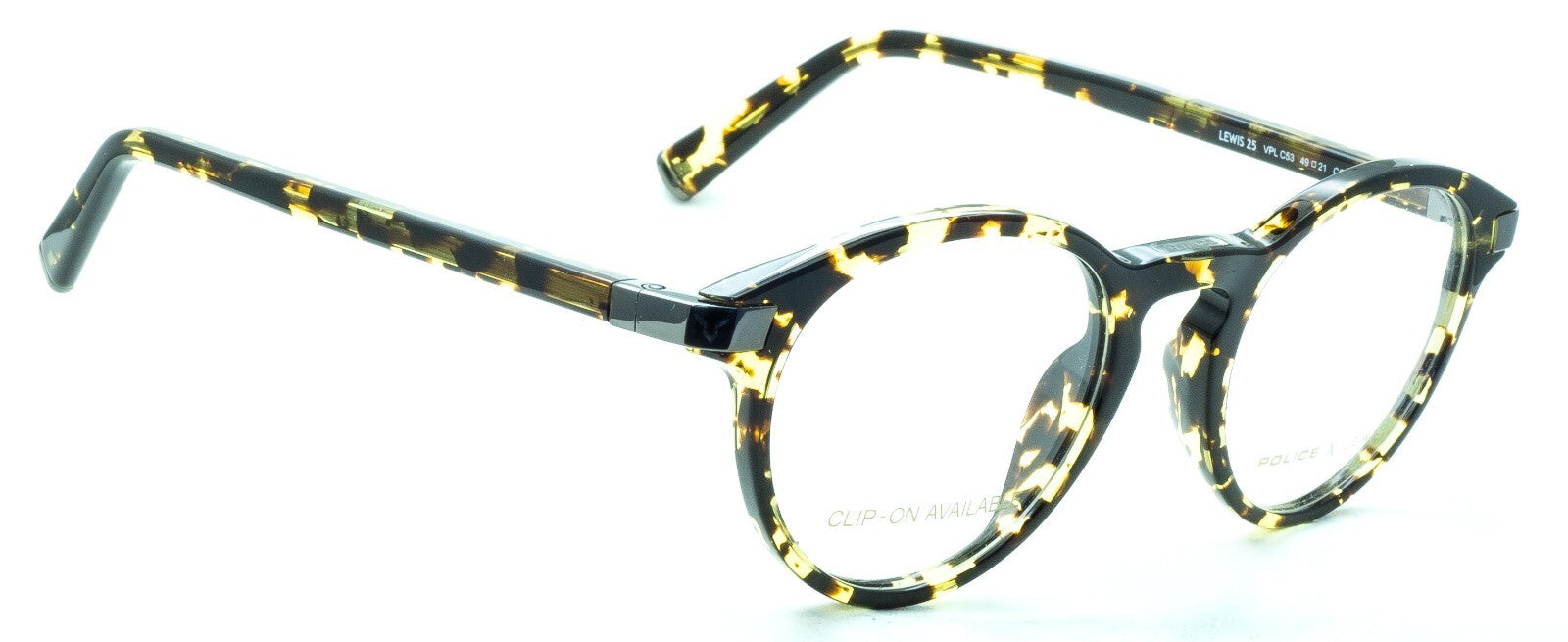 POLICE LEWIS 25 VPLC53 COL. 0789 49mm Eyewear FRAMES RX Optical Eyeglasses New